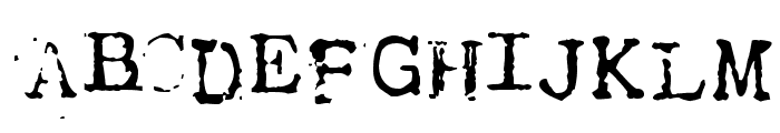 Tract Font LOWERCASE