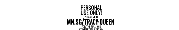 Tracy Queen PERSONAL USE ONLY Regular Font OTHER CHARS