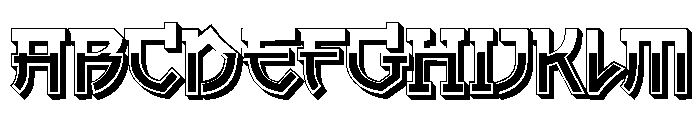 Traditional Pattern Regular Font UPPERCASE