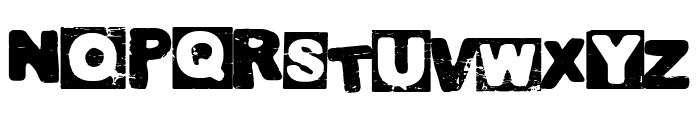 Traditional Punk Font UPPERCASE