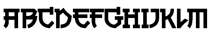 Traditional Regular Font UPPERCASE