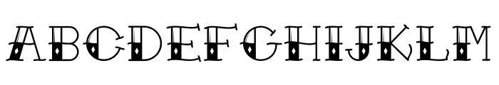 Traditional Tattoo Font UPPERCASE