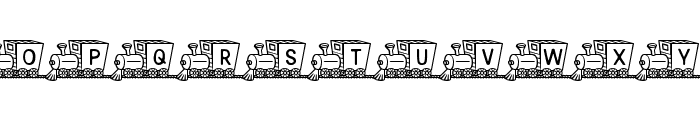 Train Letters Demo Font UPPERCASE