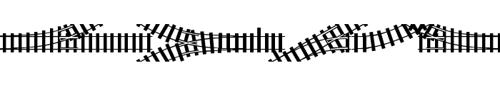 TrainTracks Font UPPERCASE