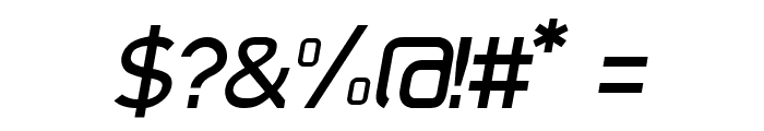 Trak-Italic Font OTHER CHARS