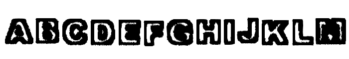 Trapped Heavy Font LOWERCASE