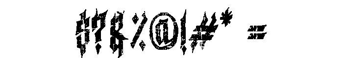 Trash Castle Font OTHER CHARS