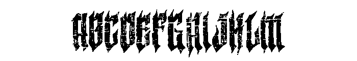 Trash Castle Font UPPERCASE