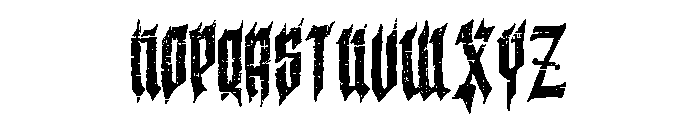 Trash Castle Font UPPERCASE