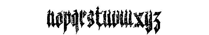 Trash Castle Font LOWERCASE