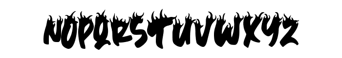 Trash Flame DEMO Font LOWERCASE