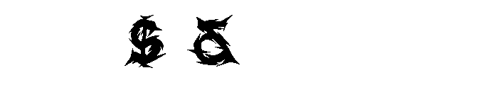 Trash Gore DEMO Font OTHER CHARS