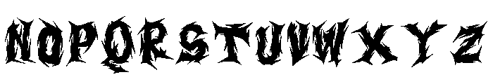 Trash Gore DEMO Font UPPERCASE
