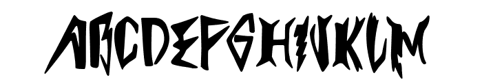 Trash Metal Church Font UPPERCASE