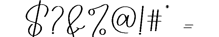 Treatment Font OTHER CHARS