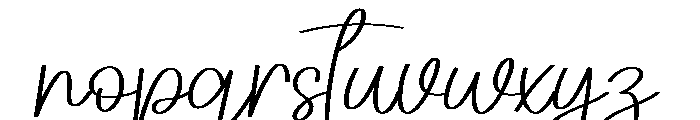 Treatment Font LOWERCASE