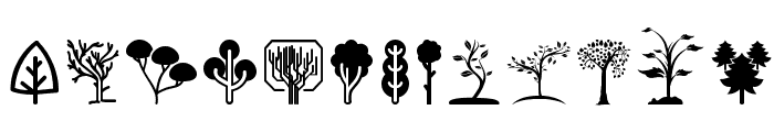 Trees Go Font LOWERCASE