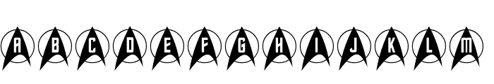 Trek Arrowcaps Font LOWERCASE