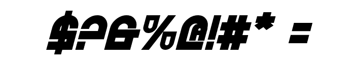Trek Trooper Bold Italic Font OTHER CHARS