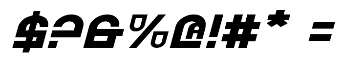 Trek Trooper Expanded Italic Font OTHER CHARS