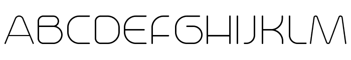 Trench-Thin Font UPPERCASE
