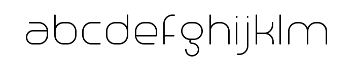 Trench-Thin Font LOWERCASE
