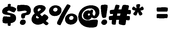 Trend Bold Font OTHER CHARS