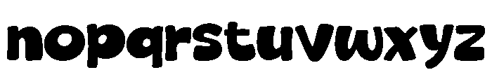 Trend Bold Font LOWERCASE