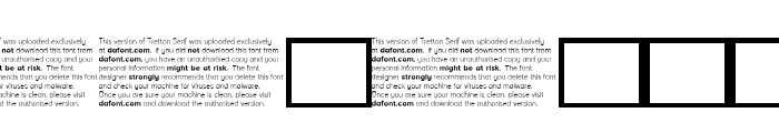 Tretton Serif Regular Font OTHER CHARS