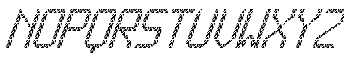 Triangled tfb cursive Font UPPERCASE