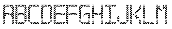 Triangled tfb Font UPPERCASE
