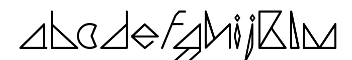 Triangler Font LOWERCASE