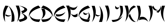 Tribal Chinese Version Font UPPERCASE