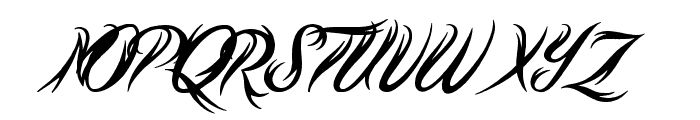 Tribal Script Font UPPERCASE