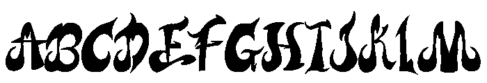 Triffiti Font UPPERCASE