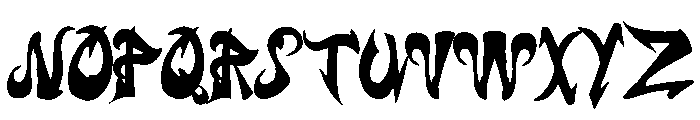 Triffiti Font UPPERCASE