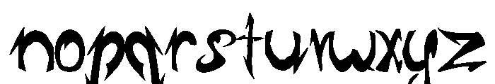 Triffiti Font LOWERCASE