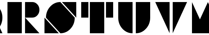 Trifolium Stencil Regular Font UPPERCASE
