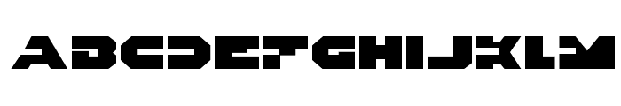 Trigger Man Expanded Font LOWERCASE