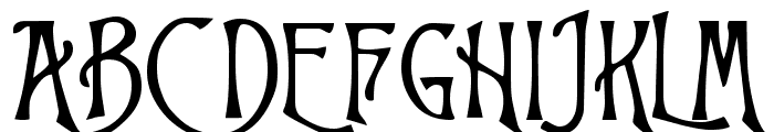 Trinigan FG Font UPPERCASE