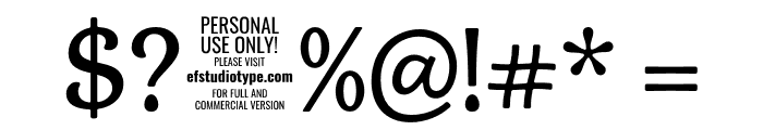 Triorange - Personal Use Medium Font OTHER CHARS