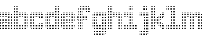 Triple Dot Digital-7 Font LOWERCASE