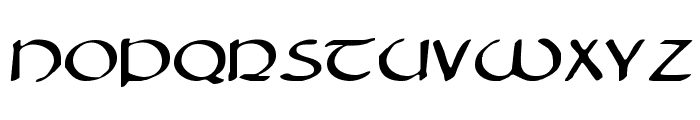 Tristram Expanded Font UPPERCASE