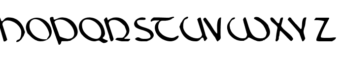 Tristram Leftalic Font UPPERCASE