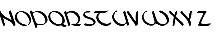 Tristram Leftalic Font LOWERCASE