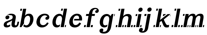 Trocchi-Oblique Font LOWERCASE