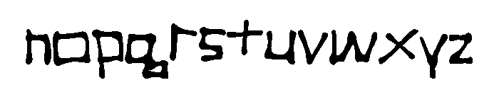 Tronica Font LOWERCASE