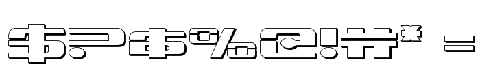 Troopers 3D Expanded Font OTHER CHARS