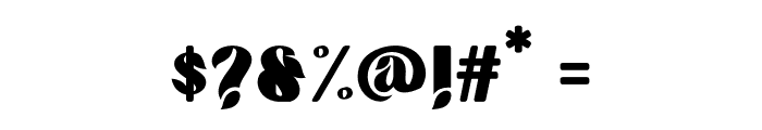 Tropical Taste Demo Font OTHER CHARS
