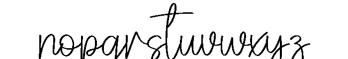 Tropycal Font LOWERCASE